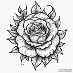 Ashen rose with black petals, tattoo sketch d… — эскиз тату (№1750612156_0, 22.06.2025 17:09) — Tatufoto.com
