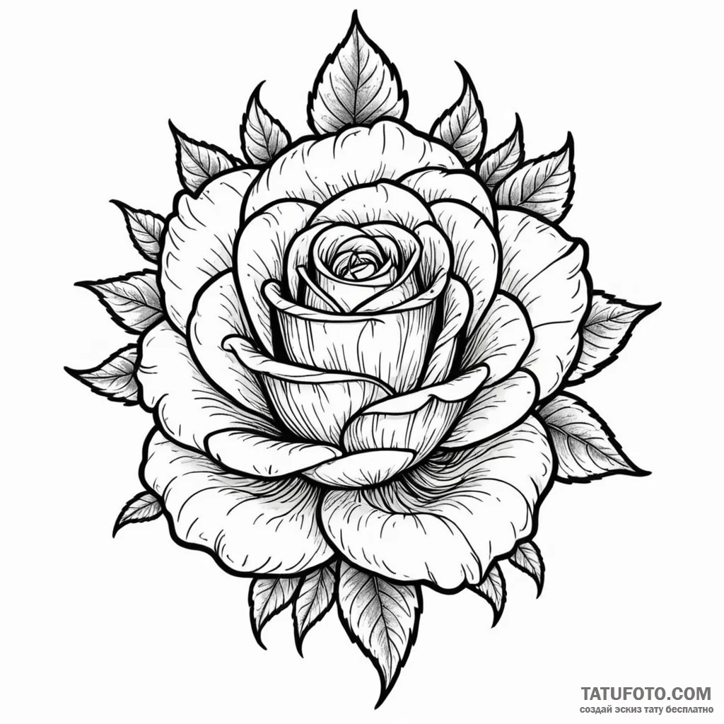 Ashen rose with black petals, tattoo sketch d... - эскиз тату (№1750612156_1, 22.06.2025 17:09) — Tatufoto.com