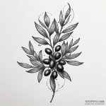 Olive branch, tattoo sketch design, soft whip… — эскиз тату (№1750612924_0, 22.06.2025 17:22) — Tatufoto.com