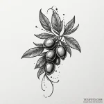 Olive branch, tattoo sketch design, soft whip… — эскиз тату (№1750612924_1, 22.06.2025 17:22) — Tatufoto.com