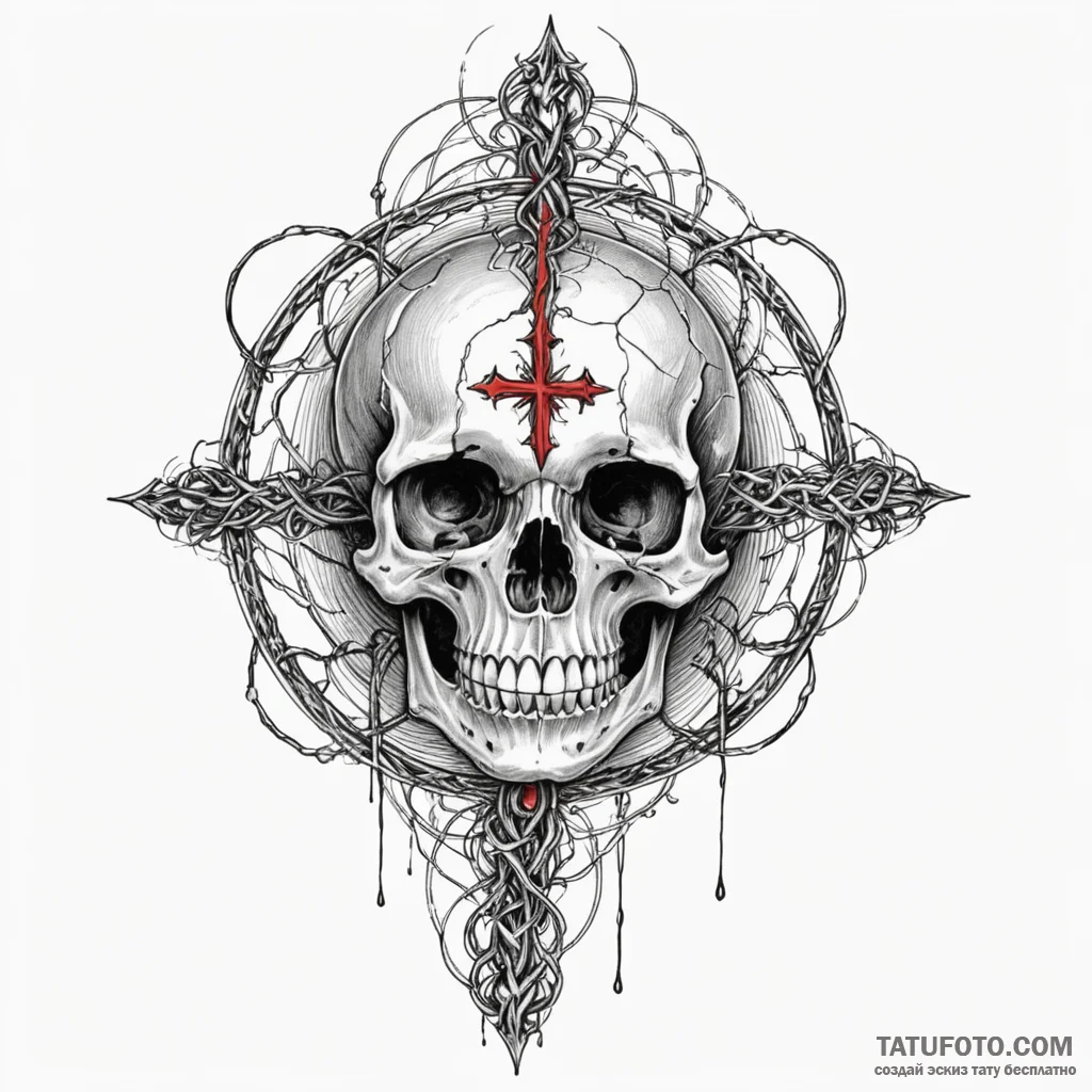 Orb bound in bone cage, ink illustration for... - эскиз тату (№1750613918_1, 22.06.2025 17:38) — Tatufoto.com