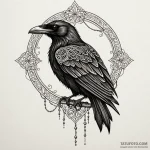 Animated raven with spectral chains, tattoo s… — эскиз тату (№1750614636_0, 22.06.2025 17:50) — Tatufoto.com