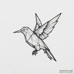 Origami bird made from a page of a technical… — эскиз тату (№1750614733_0, 22.06.2025 17:52) — Tatufoto.com