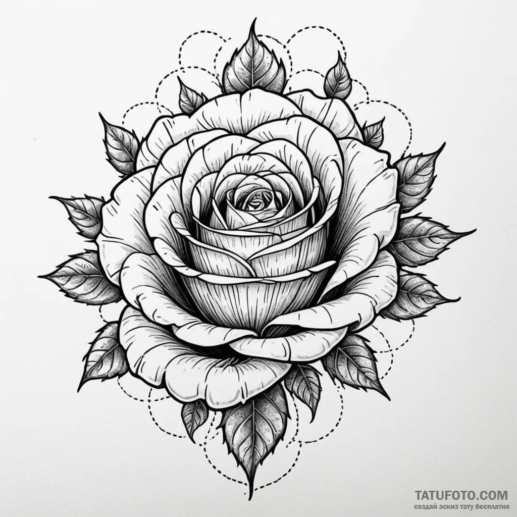 Dark rose with frozen veins, tattoo drawing o... - эскиз тату (№1750614912_0, 22.06.2025 17:55) — Tatufoto.com