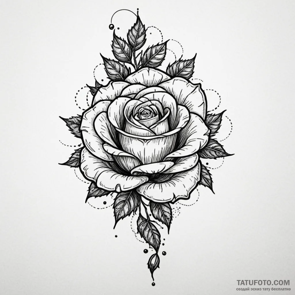 Dark rose with frozen veins, tattoo drawing o... - эскиз тату (№1750614912_1, 22.06.2025 17:55) — Tatufoto.com