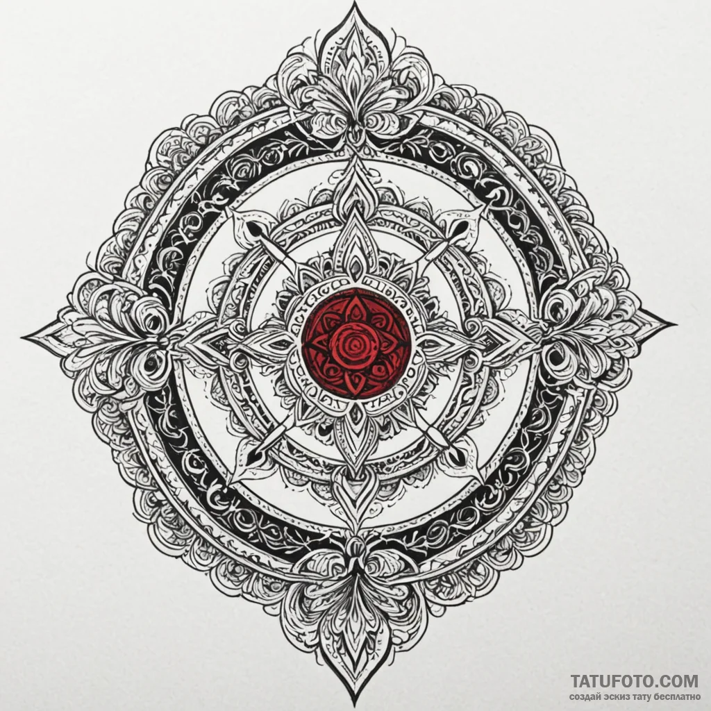 Leather-bound book with a single, embossed sy... - эскиз тату (№1750615770_1, 22.06.2025 18:09) — Tatufoto.com