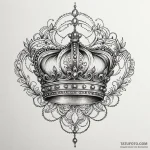 Doodle of a crown, hand-drawn style, tattoo d… — эскиз тату (№1750617541_0, 22.06.2025 18:39) — Tatufoto.com