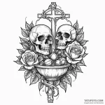 A whimsical bird feeder, nurturing,, tattoo d… — эскиз тату (№1750618511_1, 22.06.2025 18:55) — Tatufoto.com