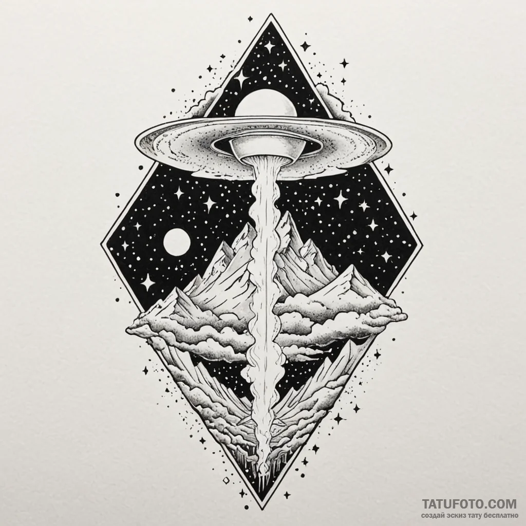 Zipper on the horizon, opening the sky to rev... - эскиз тату (№1750619851_0, 22.06.2025 19:17) — Tatufoto.com