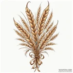 Wheat sheaf, symbolizing a plentiful harvest… — эскиз тату (№1750620035_0, 22.06.2025 19:20) — Tatufoto.com