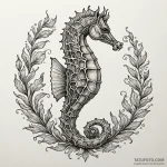 A hippocampus (mythological seahorse), artist… — эскиз тату (№1750620125_0, 22.06.2025 19:22) — Tatufoto.com