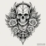 Atomic knight with energy blade, tattoo flash… — эскиз тату (№1750621039_1, 22.06.2025 19:37) — Tatufoto.com
