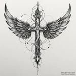 Jade wings catching starlight, concept art fo… — эскиз тату (№1750622975_0, 22.06.2025 20:09) — Tatufoto.com
