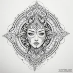 Mask frozen beneath spectral gate, tattoo ske… — эскиз тату (№1750624579_0, 22.06.2025 20:36) — Tatufoto.com