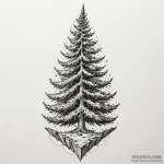 Fir trees, tattoo drawing outline, moderately… — эскиз тату (№1750624765_1, 22.06.2025 20:39) — Tatufoto.com