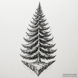 Fir trees, tattoo drawing outline, moderately... - эскиз тату (№1750624765_1, 22.06.2025 20:39) — Tatufoto.com