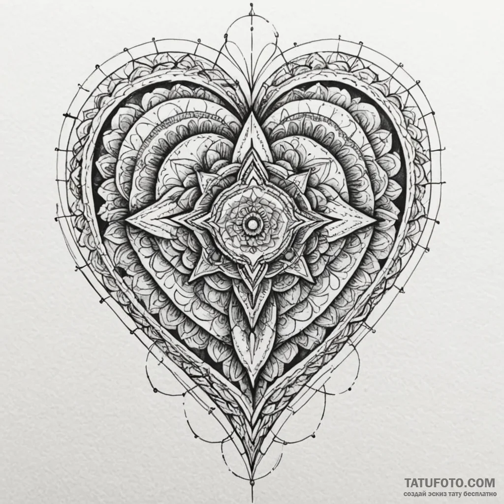 A detailed broken heart made of glass, fragil... - эскиз тату (№1750625407_0, 22.06.2025 20:50) — Tatufoto.com
