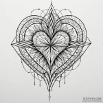 A detailed broken heart made of glass, fragil… — эскиз тату (№1750625407_1, 22.06.2025 20:50) — Tatufoto.com