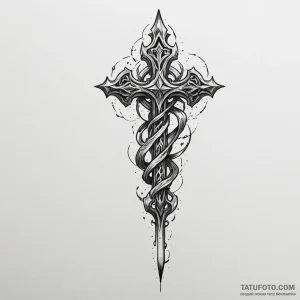 Burning talon gripping blade, ink illustratio... - эскиз тату (№1750627282_1, 22.06.2025 21:21) — Tatufoto.com
