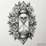 Quartz hourglass with frozen sands, tattoo sk… — эскиз тату (№1750628272_1, 22.06.2025 21:37) — Tatufoto.com