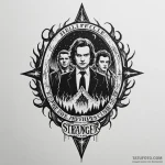 The hellfire club logo from stranger things — эскиз тату (№1750629900_0, 22.06.2025 22:05) — Tatufoto.com