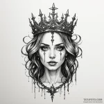 Ice crown trapped in spectral chains, artisti… — эскиз тату (№1750629983_0, 22.06.2025 22:06) — Tatufoto.com