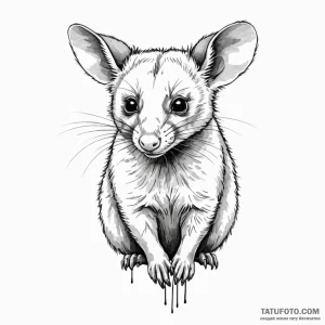 Possum - эскиз тату (№1750630073_0, 22.06.2025 22:07) — Tatufoto.com
