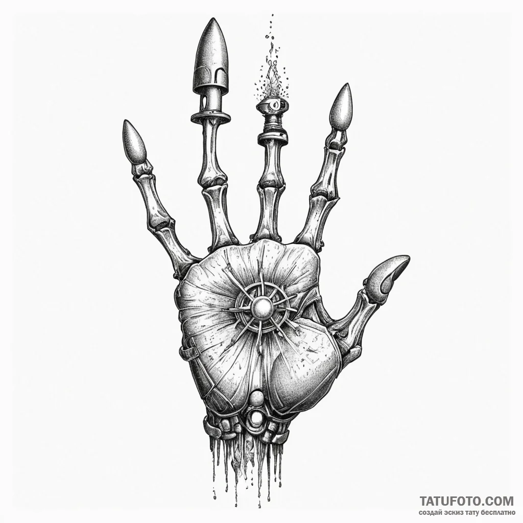 Launch key for a nuclear missile, held in a s... - эскиз тату (№1750632921_1, 22.06.2025 22:55) — Tatufoto.com