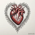 Animated heart bleeding light, ink illustrati… — эскиз тату (№1750633538_1, 22.06.2025 23:05) — Tatufoto.com
