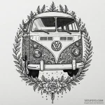 Vw camper van, adventure style, tattoo flash… — эскиз тату (№1750634606_1, 22.06.2025 23:23) — Tatufoto.com