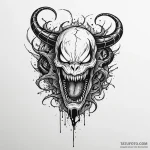 Broken fang stained with venom, ink illustrat… — эскиз тату (№1750636238_1, 22.06.2025 23:50) — Tatufoto.com