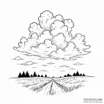 An azure sky with scattered fluffy white clou… — эскиз тату (№1750637414_1, 23.06.2025 00:10) — Tatufoto.com