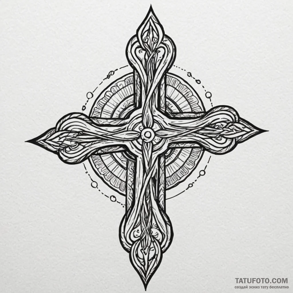 F, concept art for tattoo, unique design, ori... - эскиз тату (№1750638287_0, 23.06.2025 00:24) — Tatufoto.com