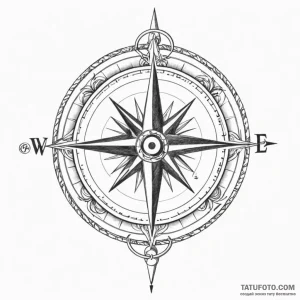 Compass - эскиз тату (№1750639867_1, 23.06.2025 00:51) — Tatufoto.com