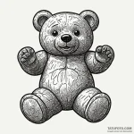 Gummy bear, translucent and colourful, ink il… — эскиз тату (№1750640040_0, 23.06.2025 00:54) — Tatufoto.com