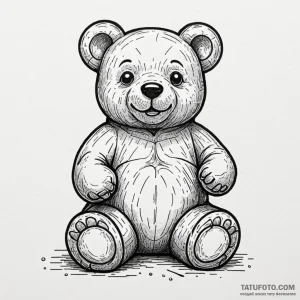Gummy bear, translucent and colourful, ink il... - эскиз тату (№1750640040_1, 23.06.2025 00:54) — Tatufoto.com