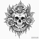 Serrated blade crowned in frost, tattoo sketc… — эскиз тату (№1750640126_0, 23.06.2025 00:55) — Tatufoto.com