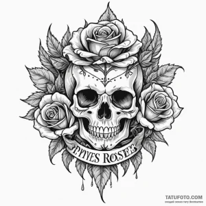 Serrated blade crowned in frost, tattoo sketc... - эскиз тату (№1750640126_0, 23.06.2025 00:55) — Tatufoto.com