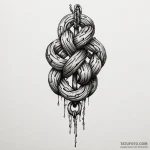 Knot of chains binding relic, concept art for… — эскиз тату (№1750641802_1, 23.06.2025 01:23) — Tatufoto.com