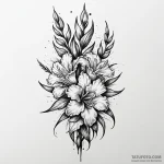 Gladiolus, tattoo sketch design, black and gr… — эскиз тату (№1750642505_1, 23.06.2025 01:35) — Tatufoto.com