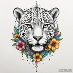 Jaguar claw through frozen bloom, ink illustr… — эскиз тату (№1750642863_0, 23.06.2025 01:41) — Tatufoto.com