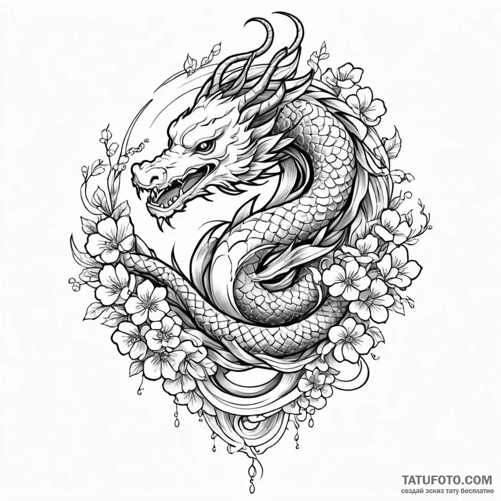 A beautiful braided hair design, intricate pa... - эскиз тату (№1750643489_0, 23.06.2025 01:51) — Tatufoto.com
