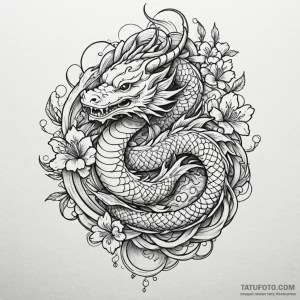 A beautiful braided hair design, intricate pa... - эскиз тату (№1750643489_1, 23.06.2025 01:51) — Tatufoto.com