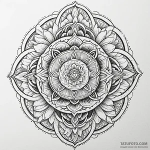 Flaming serpent through celestial bloom, tatt... - эскиз тату (№1750643581_0, 23.06.2025 01:53) — Tatufoto.com