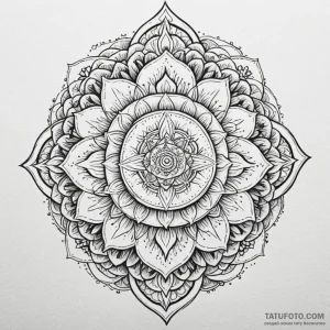 Flaming serpent through celestial bloom, tatt... - эскиз тату (№1750643581_1, 23.06.2025 01:53) — Tatufoto.com
