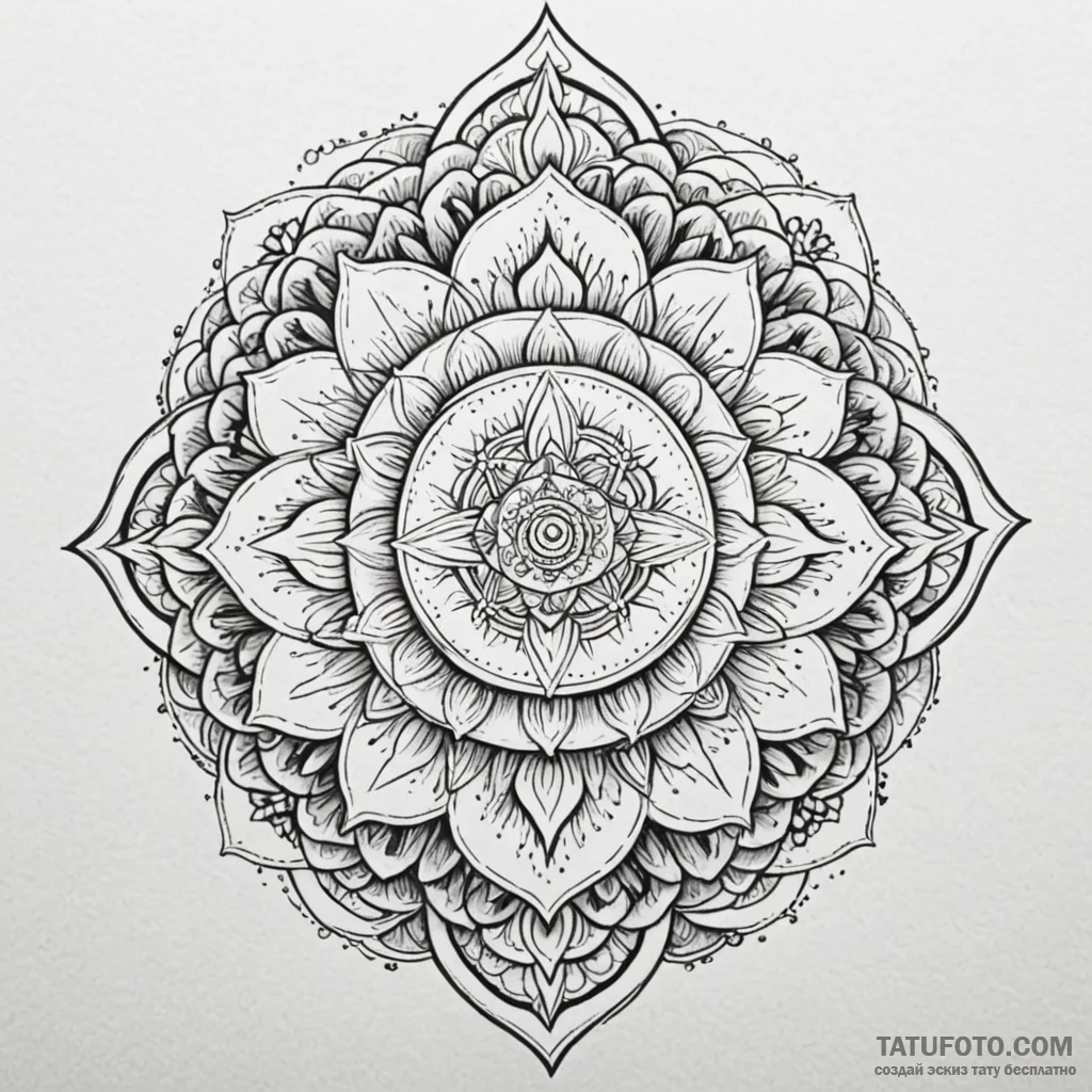 Flaming serpent through celestial bloom, tatt... - эскиз тату (№1750643581_1, 23.06.2025 01:53) — Tatufoto.com