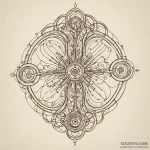 Circuitry patterns spreading like veins from… — эскиз тату (№1750644432_0, 23.06.2025 02:07) — Tatufoto.com