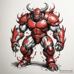 Juggernaut in massive, unstoppable armor, con… — эскиз тату (№1750644614_0, 23.06.2025 02:10) — Tatufoto.com