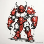 Juggernaut in massive, unstoppable armor, con… — эскиз тату (№1750644614_1, 23.06.2025 02:10) — Tatufoto.com