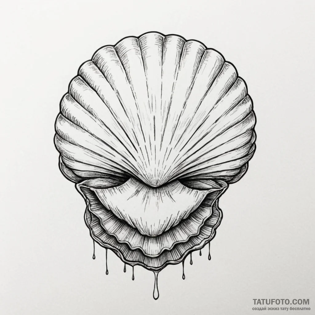 Shell - эскиз тату (№1750646259_1, 23.06.2025 02:37) — Tatufoto.com